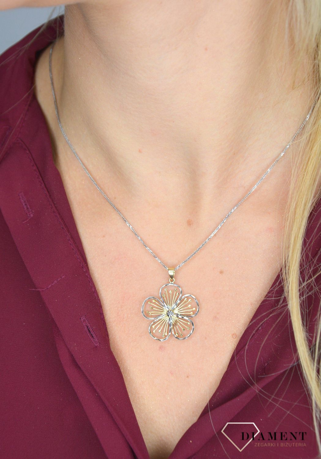 Złoty łańcuszek 585 Lisi ogon Białe złoto 1,5 mm DIA-LAN-1206B-585 1,5mm ✅ Złoty łańcuszek o klasycznym splocie lisi ogon ✅.jpg